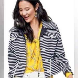 Cabi “Harbor Jacket” Striped Light Jacket size S
